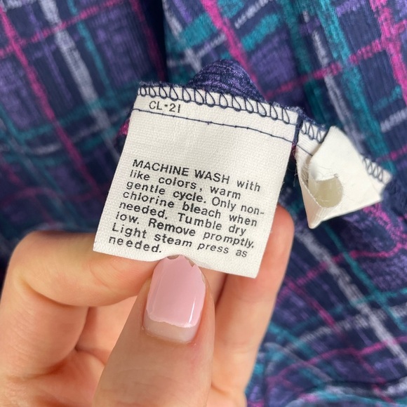 Pendleton Vintage County Sophisticates Button Down Petite Plaid Shirt S W - Picture 8 of 10